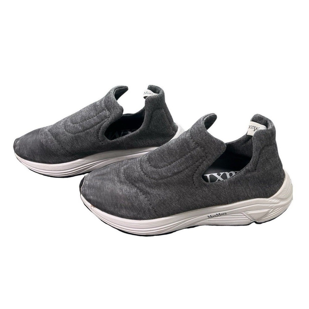 Max Mara Grey Slip On Trainers Size 41 EU 9.5 US